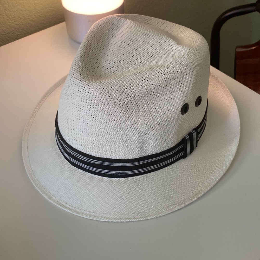 Small white fedora